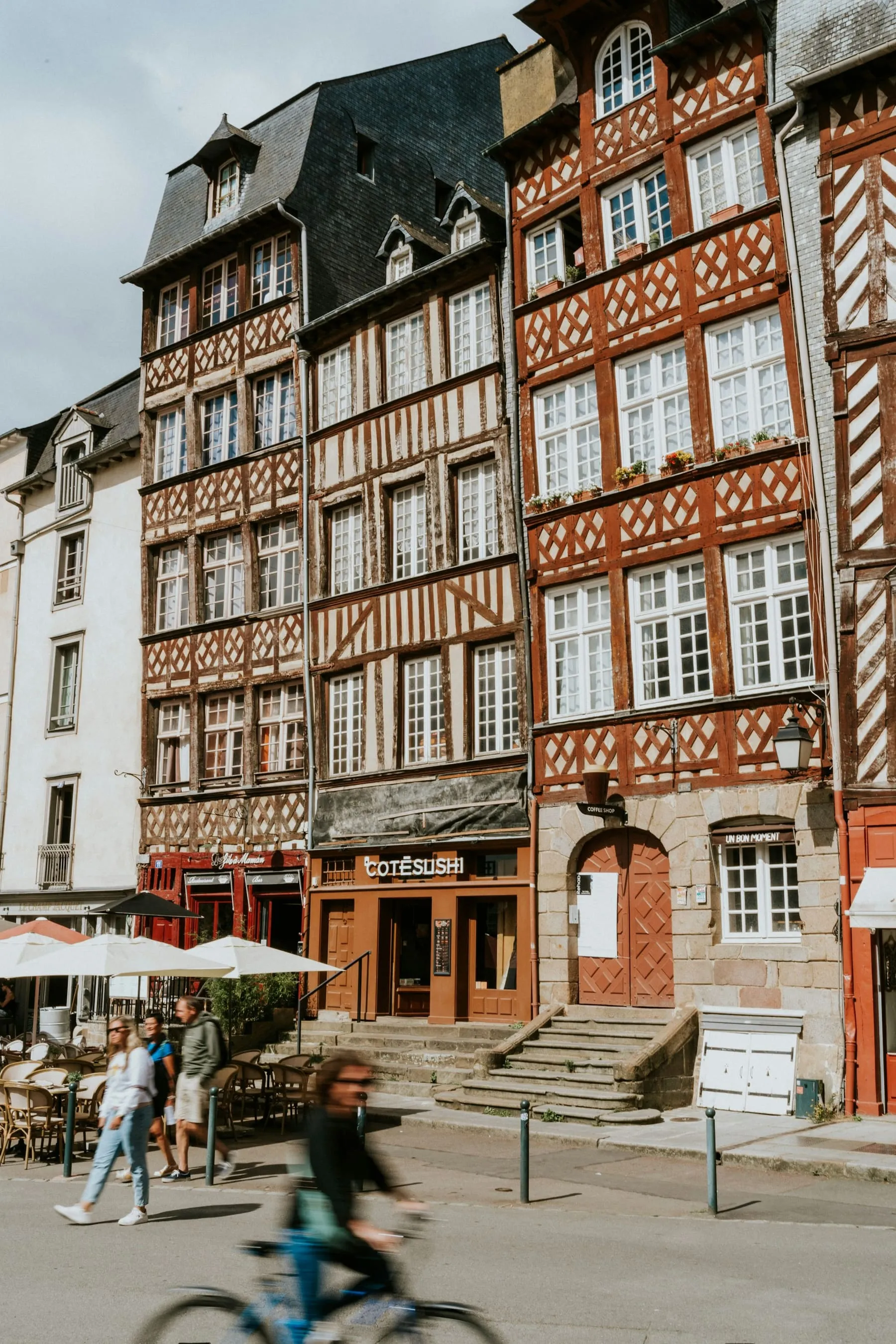 Maisons à pans de bois du centre historique de Rennes